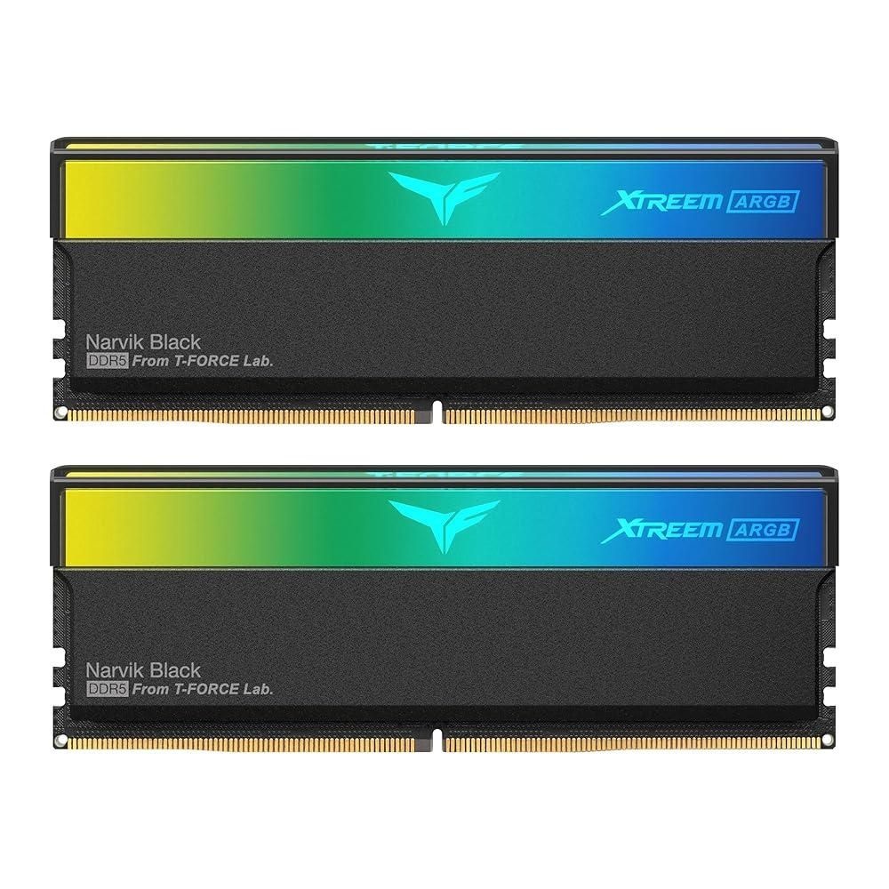팀그룹 [해외] TEAMGROUP T-Force XTREEM ARGB 3600MHz CL18 32GB (2x16GB) DDR4 DRAM 데스크탑 게이밍 메모리 RAM 화이트 (TF13D432G3600HC18JDC01)