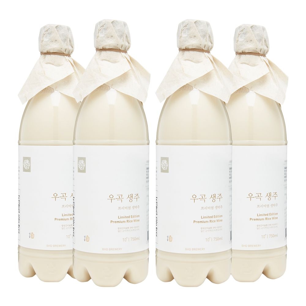 [롯데온] 배혜정도가 우곡생주 생막걸리 10도 750ml x4병 (22,290원/무료)