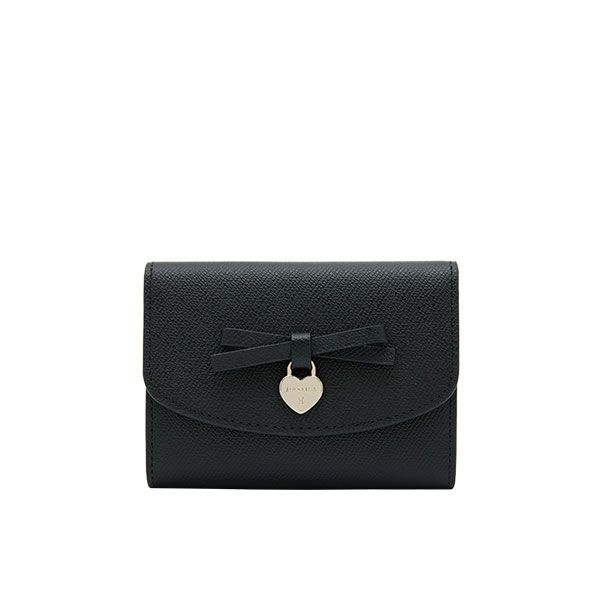 ㈜ 제이에스티나 제이에스티나 [제이에스티나] JANE 리본3단미니반지갑 BK (JSNCSC6BS747BK010)