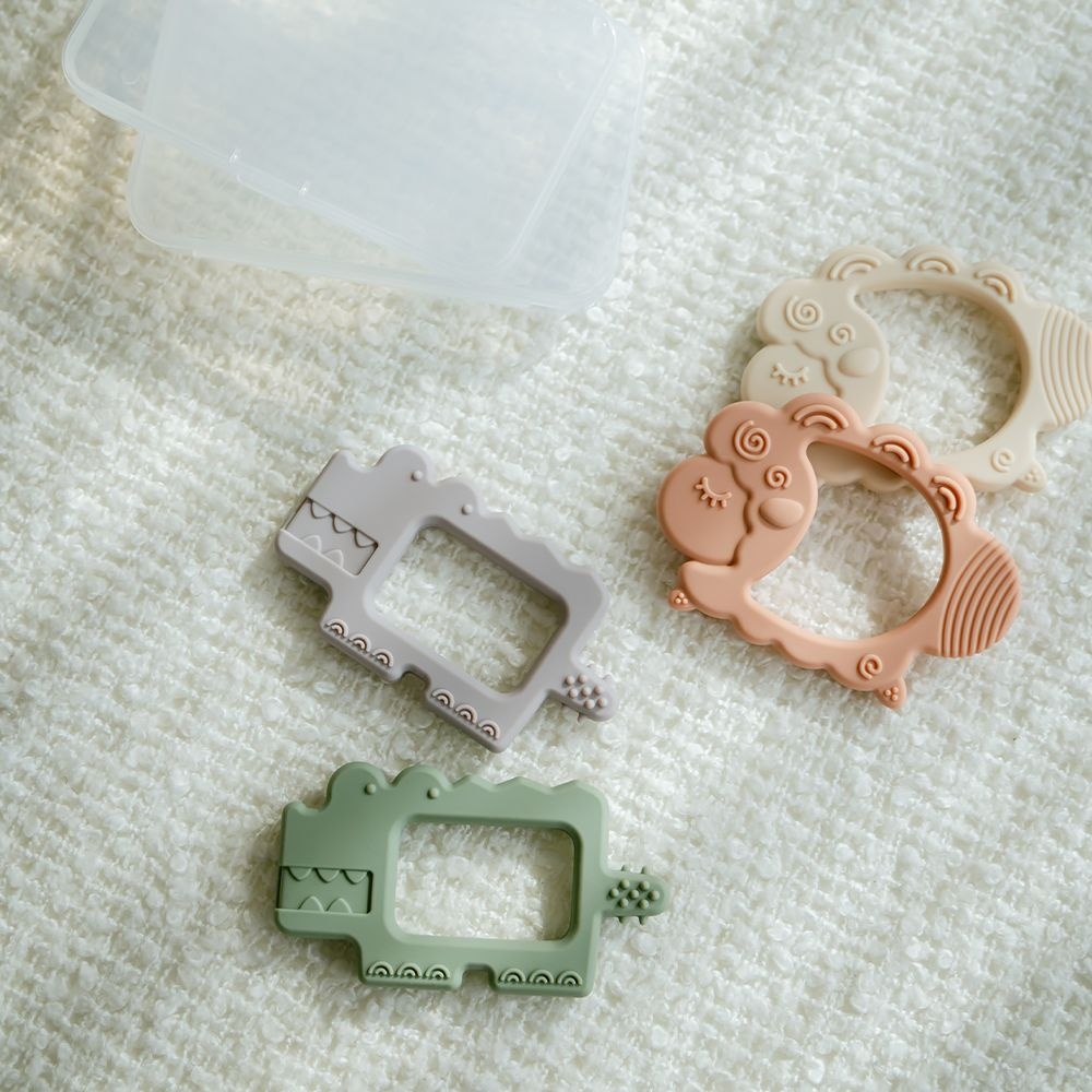 아무브 실리콘 아기 치발기 + 케이스