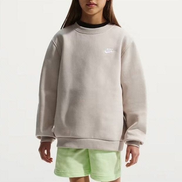 나이키키즈긴팔티 SQJ FD3006-236 NSW CLUB 주니어 플리스 기모 맨투맨