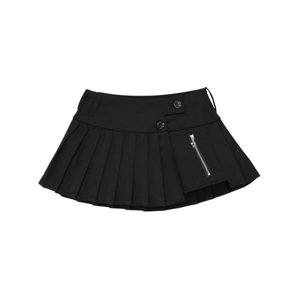 1월 19일 배송 511VISION AXIS POCKET PLEATS WRAP MINI SKIRT , BLACK 880438