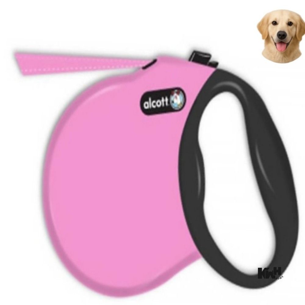 애견 자동줄 핑크 M 강아지줄 애완견리드줄 소형견목줄 개목줄