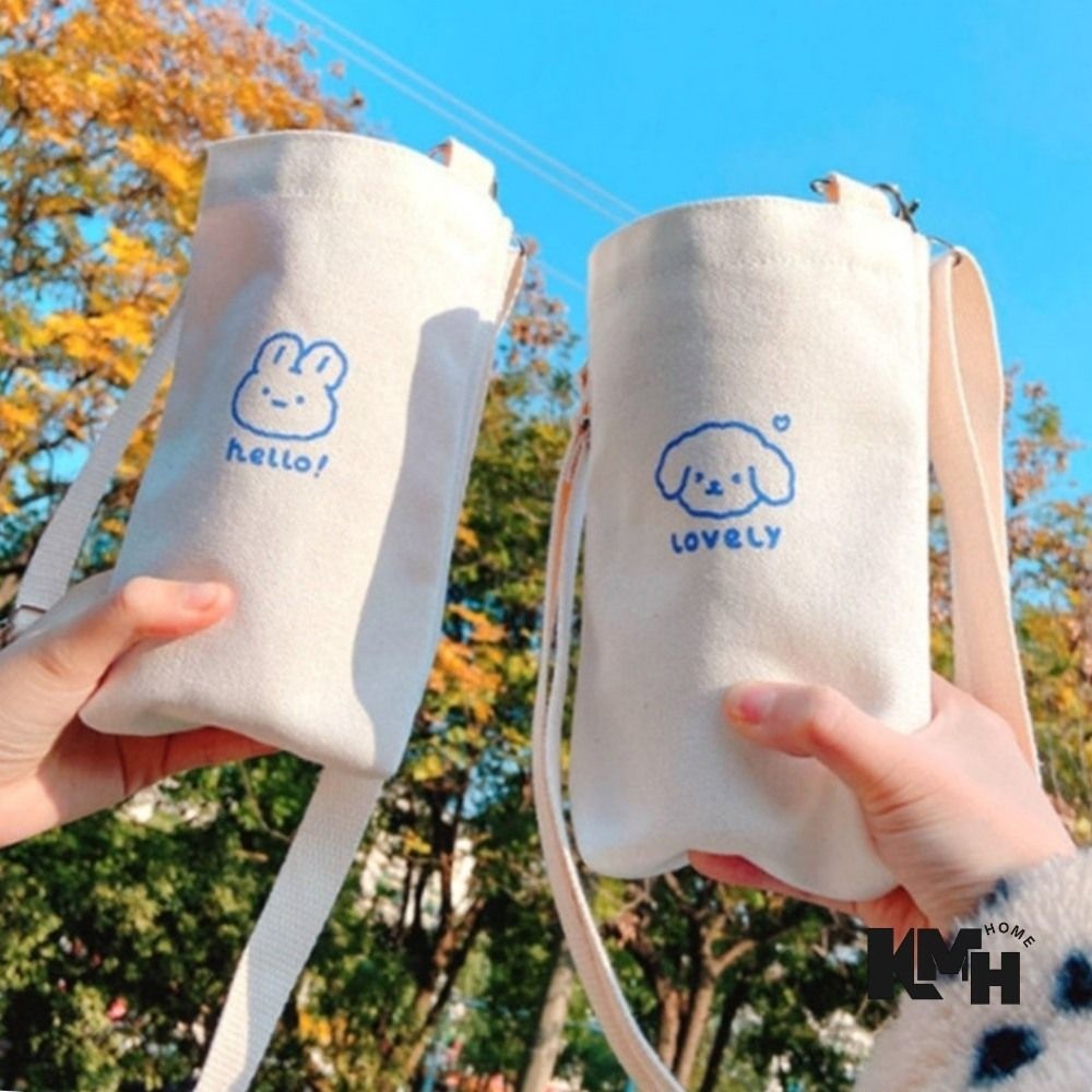 텀블러가방 캔버스드링크백 텀블러파우치 텀블러에코백 미니에코백