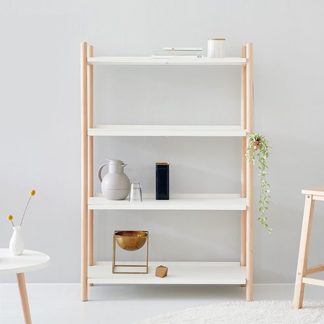 GRUET 선반 905 넓은 4단 화이트 8399.2321 당일발송