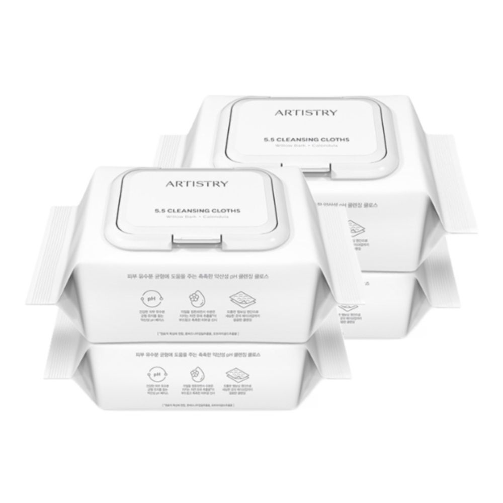 암웨이 아티스트리 5.5 클렌징 클로스 티슈 30매입 x 4개