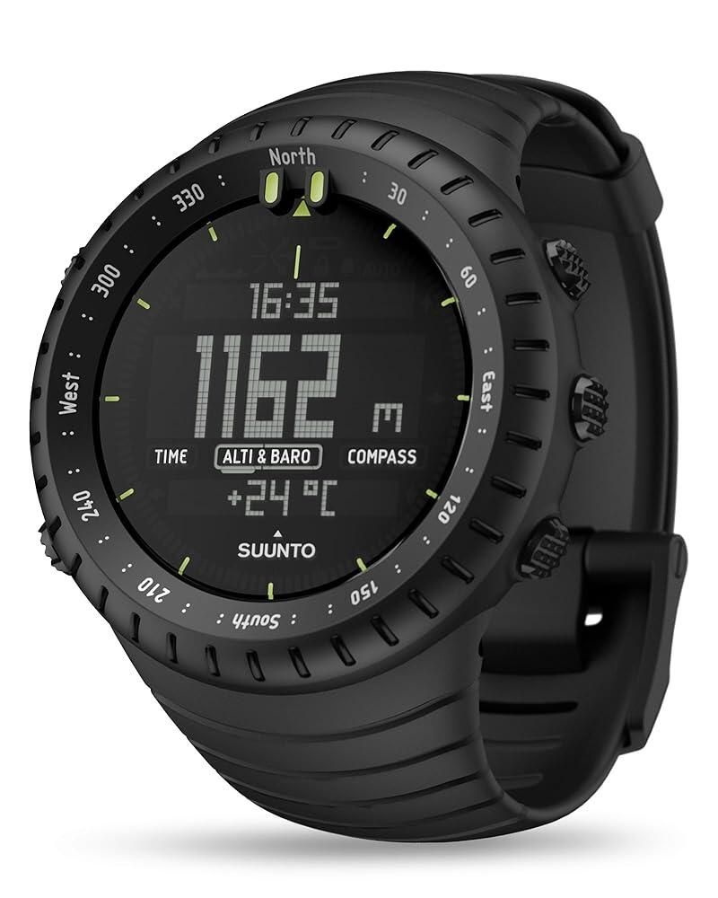 [해외] SUUNTO 코어 클래식 아웃도어 워치 올 블랙 103737