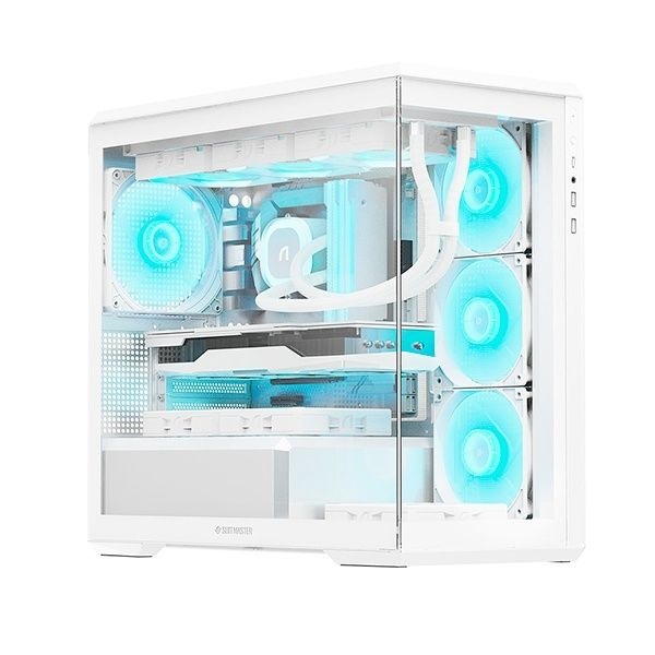 UnKnown ABKO U3000M 갤러리 미니 ARGB 강화유리 화이트 미니타워