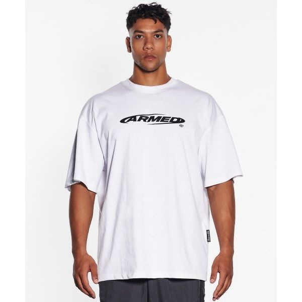 머슬암드 암드 오버핏 티셔츠 화이트 1861383