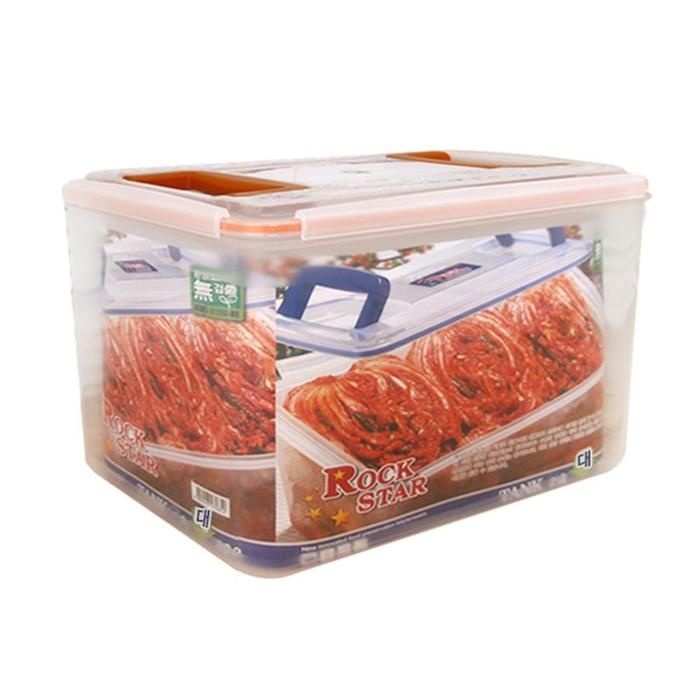 제이앤엘글로벌탑스 협력업체 투명 양손 알찬투핸들 김 16L 밀폐용기 김장통 보관통