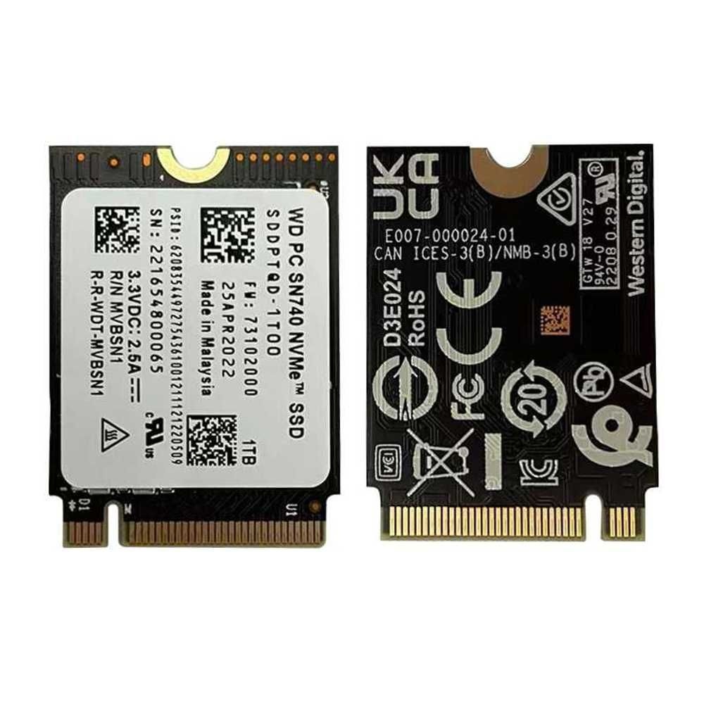 [해외] WD Western Digital SN740 M.2 2230SSD 솔리드 스테이트 드라이브 PCIE4.0x4 NVMe1T/2T 2242 변환 가능