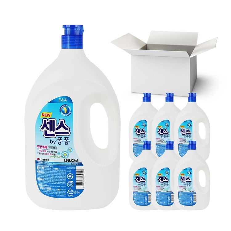 히타치엘지데이터스토리지 (무배)엘지 센스 주방세제 2Kg 6개 1박스 /퐁퐁 주방용세제