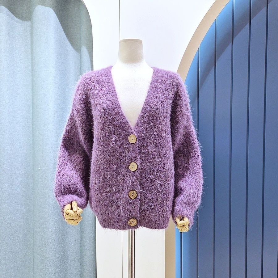 리펜 스튜디오 [AK원주점] [리펜스튜디오] 루즈핏 브이넥 니트가디건 색상 택1 SG11CD539