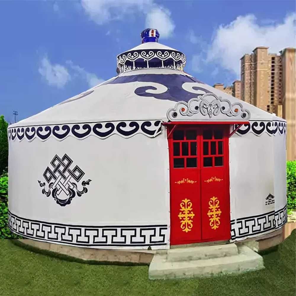 [해외] 레저 천막 텐트 조립식 방수 쉘터 게르 보온 몽골