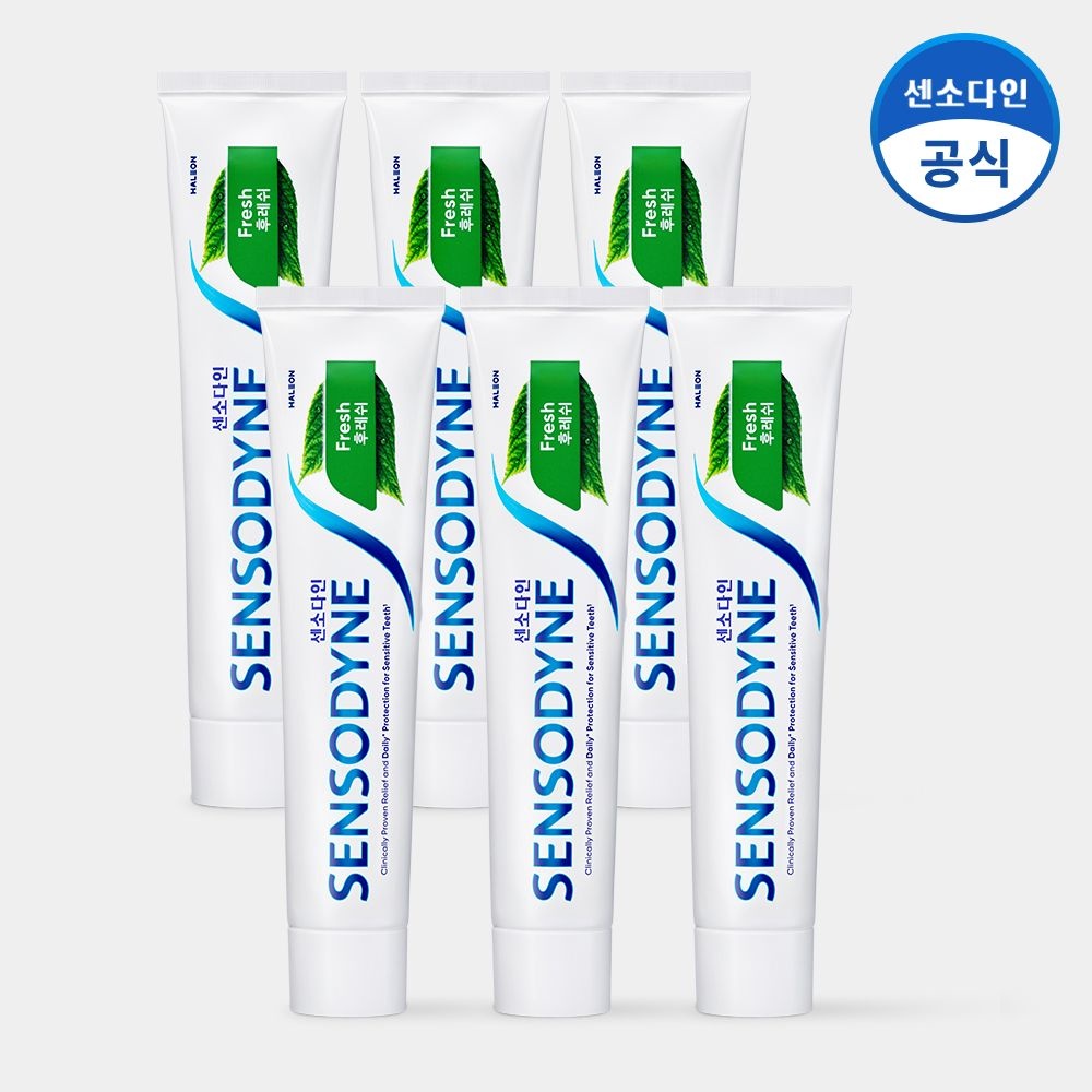 센소다인 후레쉬 민감성 치약 100g x6개