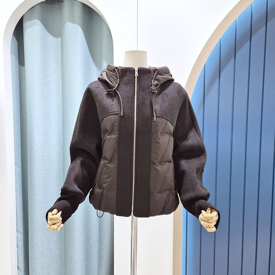 리펜 스튜디오 [AK원주점] [리펜스튜디오] 니트 시보리 덕다운 패딩점퍼 SG12DJ505