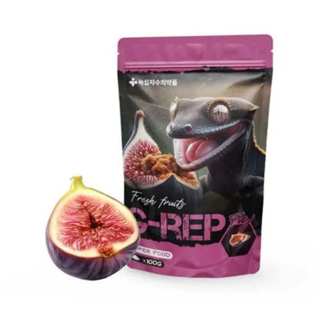 녹십자수의약품 녹십자 지렙 슈퍼푸드 크레 사료 무화과 50g 도마뱀 크레스티드게코 슈푸