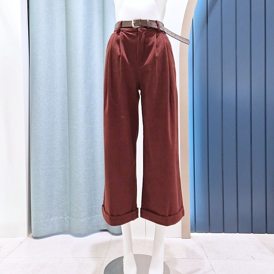 리펜 스튜디오 [AK원주점] [리펜스튜디오] 벨트세트 코듀로이 와이드 팬츠 색상 택1 SF12PT100