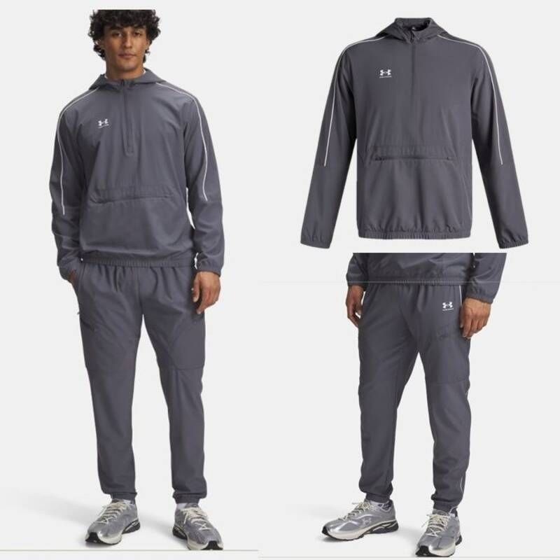 언더아머 UNDERARMOUR 남성 축구 런닝 반집업 아노락 조거 팬츠 트레이닝복 세트 4045-4046-0