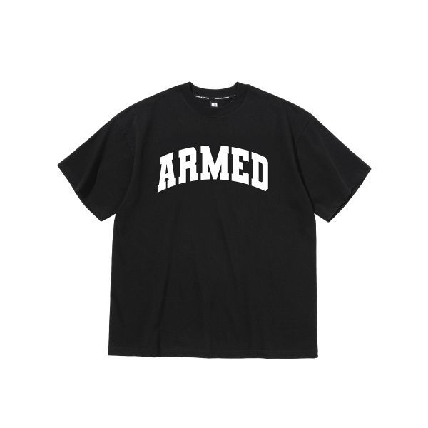 머슬암드 암드 아치 로고 오버핏 티셔츠 블랙 1861332