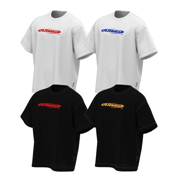 머슬암드 암드 스티치 오버핏 티셔츠 4컬러택1 1861492