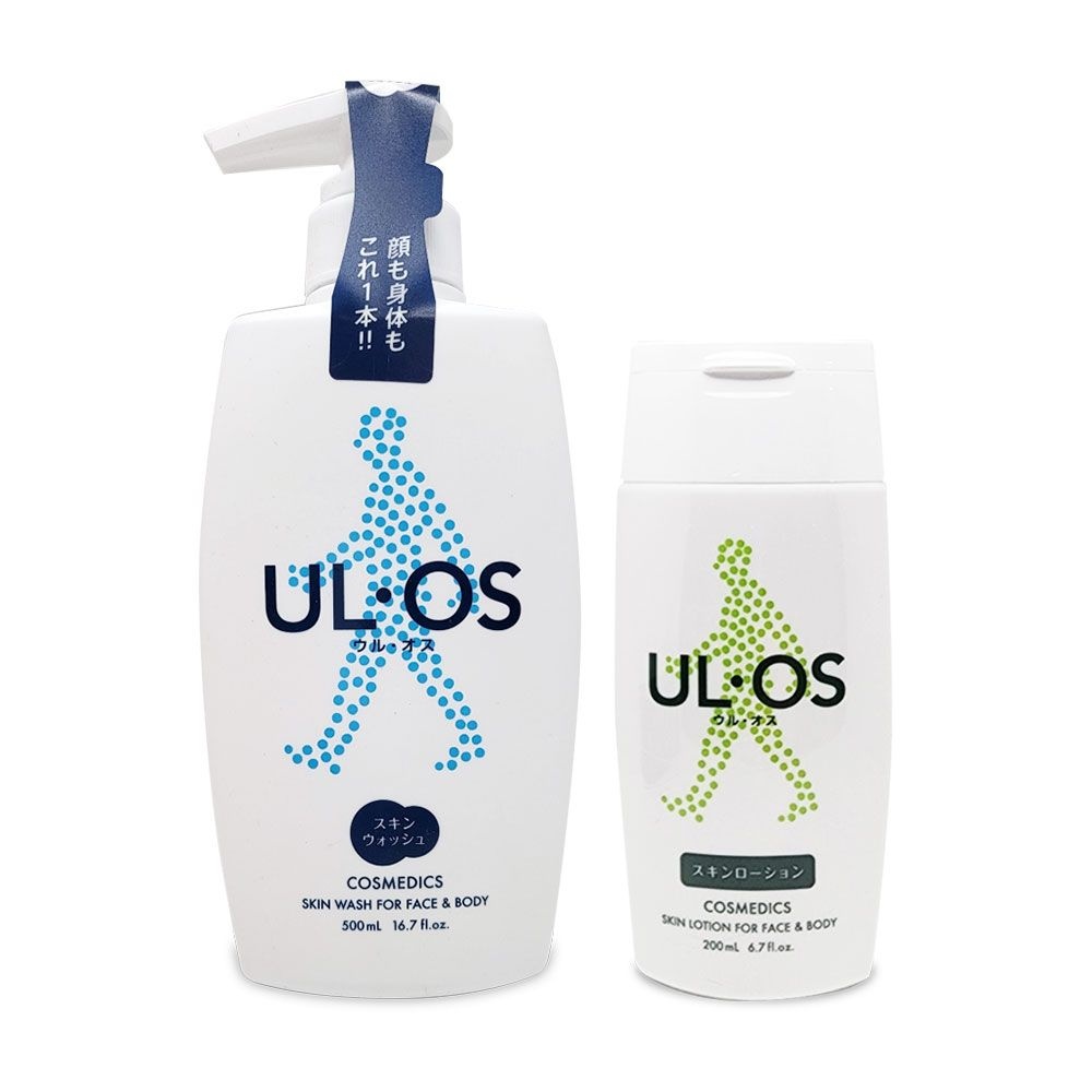 우르오스 스킨 워시 무향 500ml 남성 올인원 바디워시 + 올인원 스킨 로션 200ml(지복합) 1세트 So