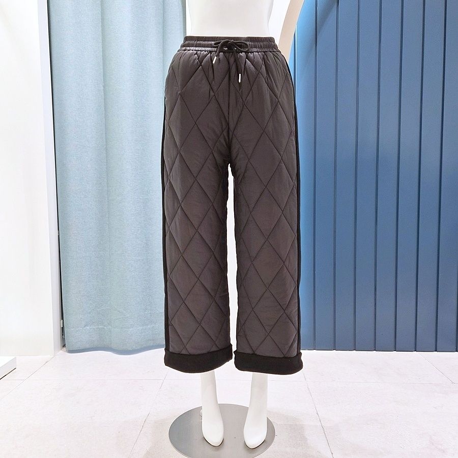 리펜 스튜디오 [AK원주점] [리펜스튜디오] 코듀로이 배색 퀼팅 패딩 팬츠 SH01PT101