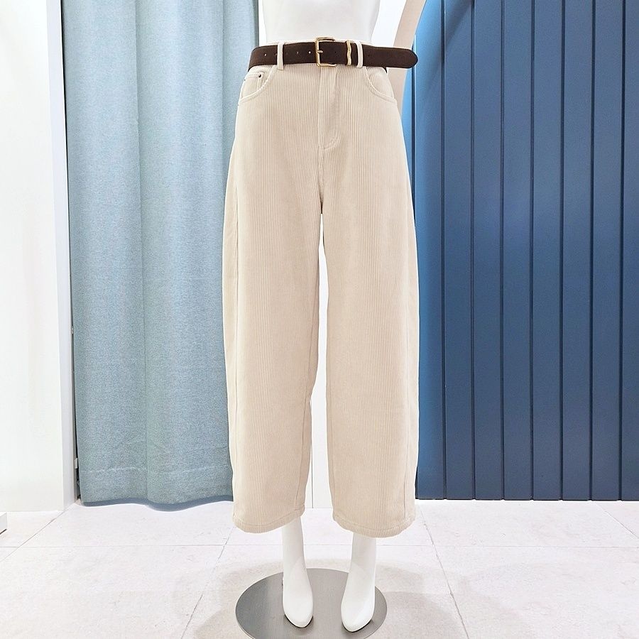 리펜 스튜디오 [AK원주점] [리펜스튜디오] 벨트세트 코듀로이 부츠컷 와이드 팬츠 SH02PT403