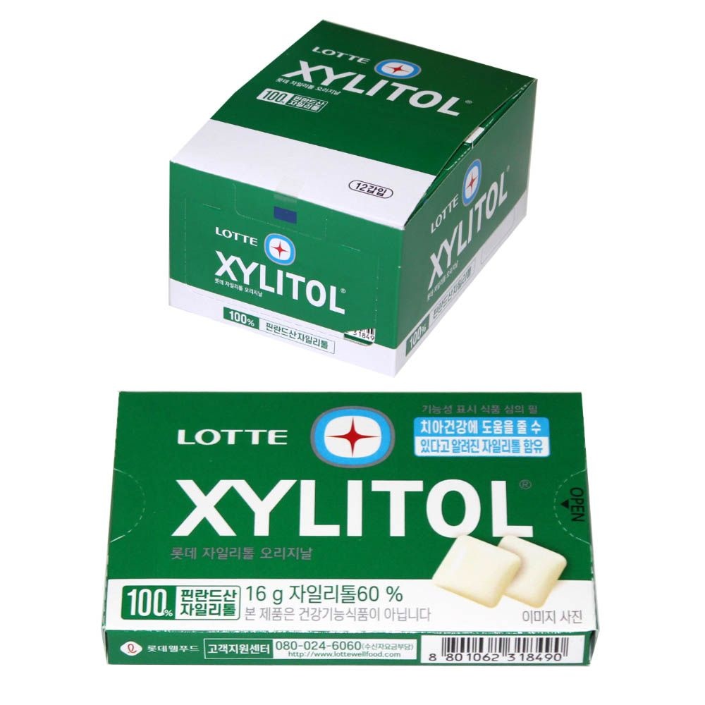 [오늘출발] 롯데웰푸드 롯데 자일리톨 오리지날 16g x 12개입