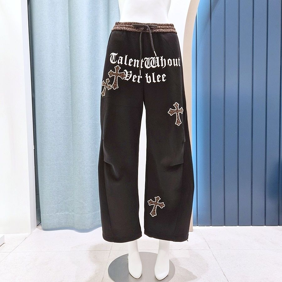 리펜 스튜디오 [AK원주점] [리펜스튜디오] 벨로아 호피배색 와이드 트레이닝 팬츠 SH02PT600