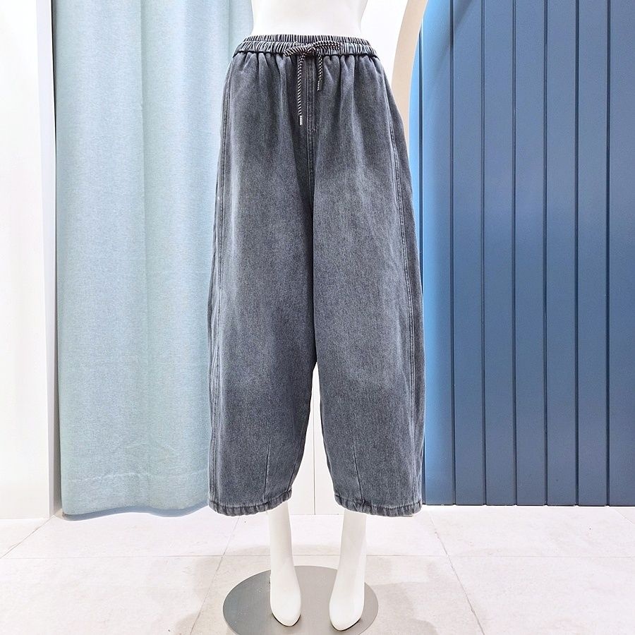 리펜 스튜디오 [AK원주점] [리펜스튜디오] 루즈핏 기모안감 데님팬츠 색상 택1 SH02PC502