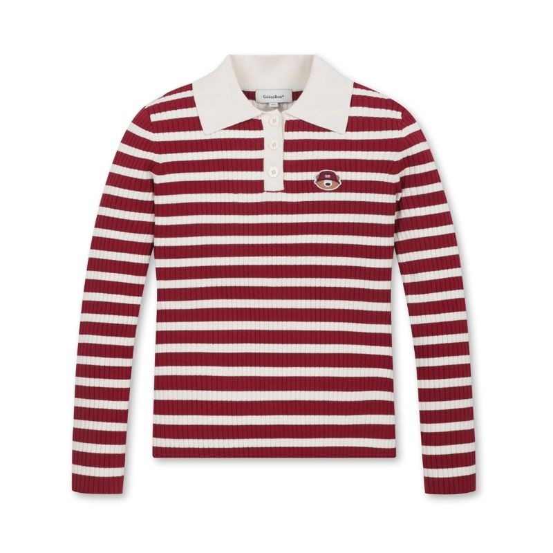 [롯데백화점] 골든베어 여성 리브 카라 니트 G5WAW25711REX LE1220351331