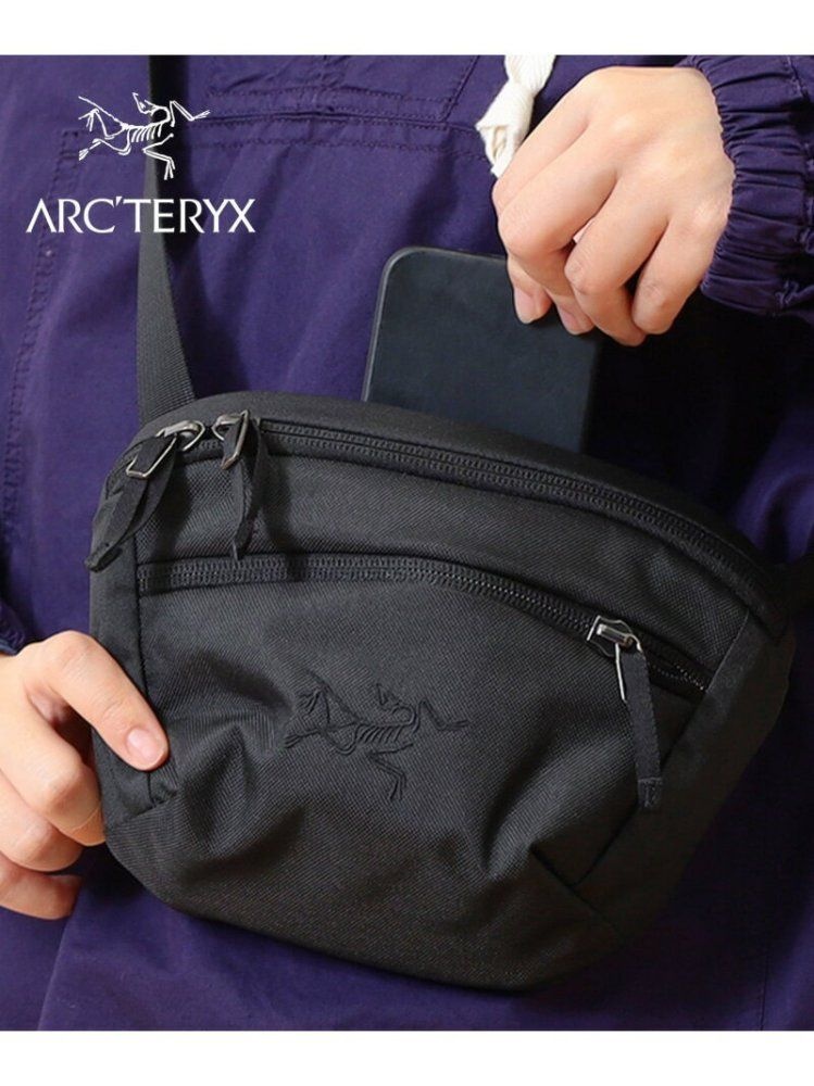 아크테릭스 맨티스1 웨이스트팩 슬링백 올블랙 ARCTERYX Mantis1