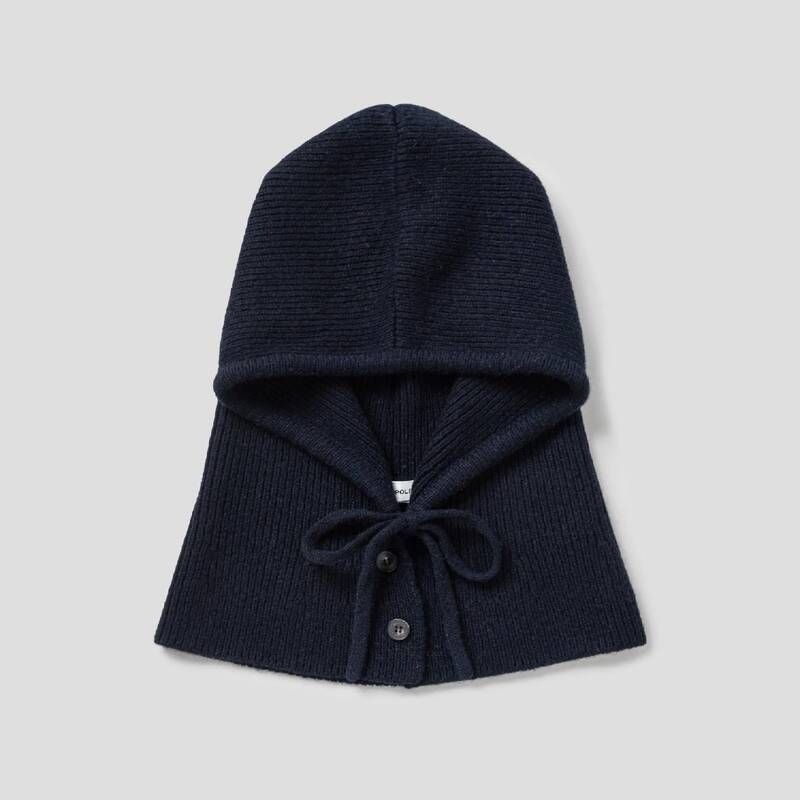 빈폴 레이디스 <매장정품> 빈폴 레이디스 울 플레어 바라클라바 - 네이비 BE5X84L32R 192895