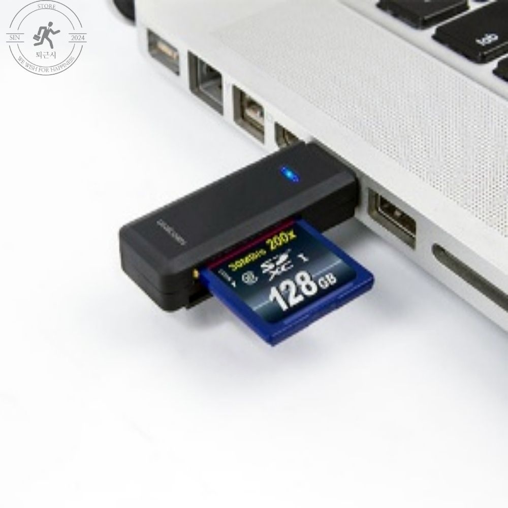 휴대용 카드리더기 USB형 사진작가 포토샵 메모리칩 노트북 즉시수정