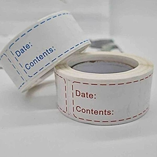 라벨지 날짜표기라벨지 스티커 레드 날짜 표기 (KYR-WF41599)