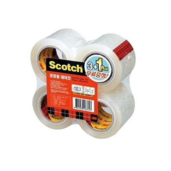 OPP테이프 포장용테이프 리필 132R 투명 48mmX20m 3 1 1개 포