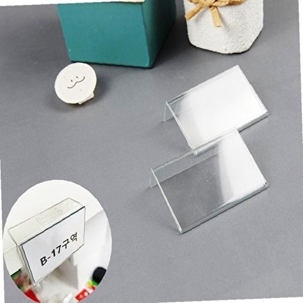 안내문 부착L 1P 쇼케이스 소 가격표 매대 아크릴 (KYR-WF30537)