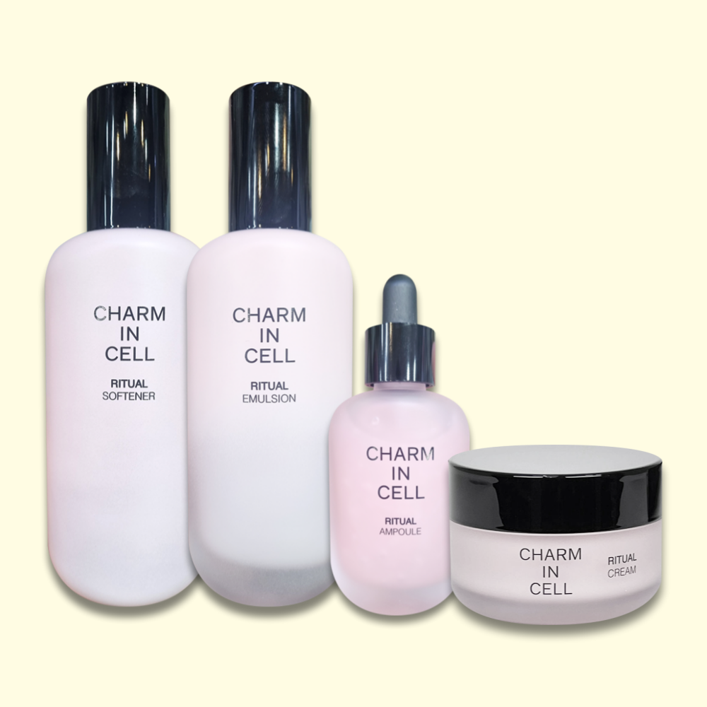 참존 참존 참인셀 리추얼 기초4종세트 (소프너+에멀젼+앰플+크림) 탄력 나이극복 어머니 강력추천