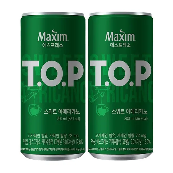 티오피 스위트 아메리카노 200ml 36입 캔커피