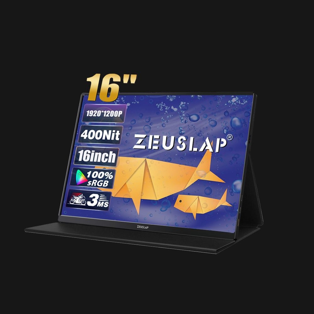 [당일발송] ZEUSLAP 휴대용 고화질 모니터 Z16Lite 포터블 슬림베젤 모니터