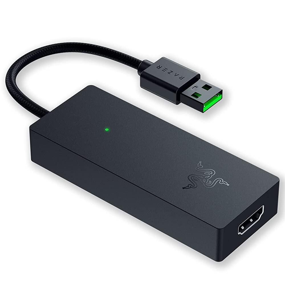 [해외] Razer, 립소 X USB 캡처 카드, 카메라 연결, 풀4K, 30FPS 캡처, HDMI 2.0 및 USB 3.0, OBS 및 Streamlabs 호환, 플러그 앤 플레이