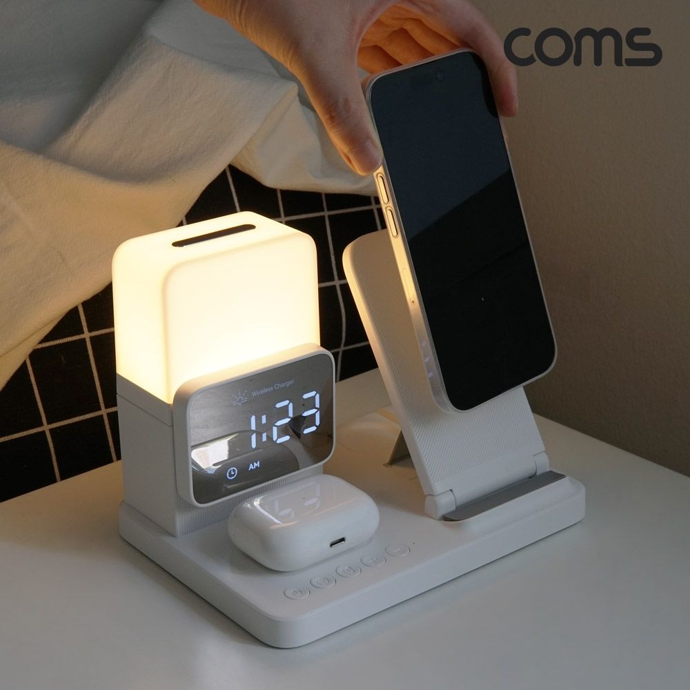 6in1 무드등 시계 무선 충전기 iOS워치용 SH922