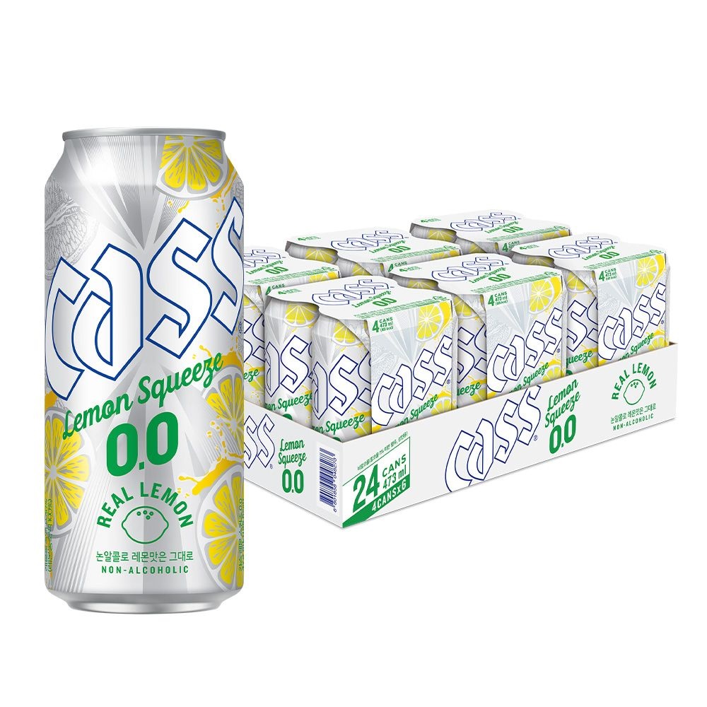 [오늘출발] 카스 0.0 레몬스퀴즈 제로 473ml x 24캔 논알콜 무알콜맥주맛 FIFA 2026 월드컵 투어패키지 경품 응모 이벤트