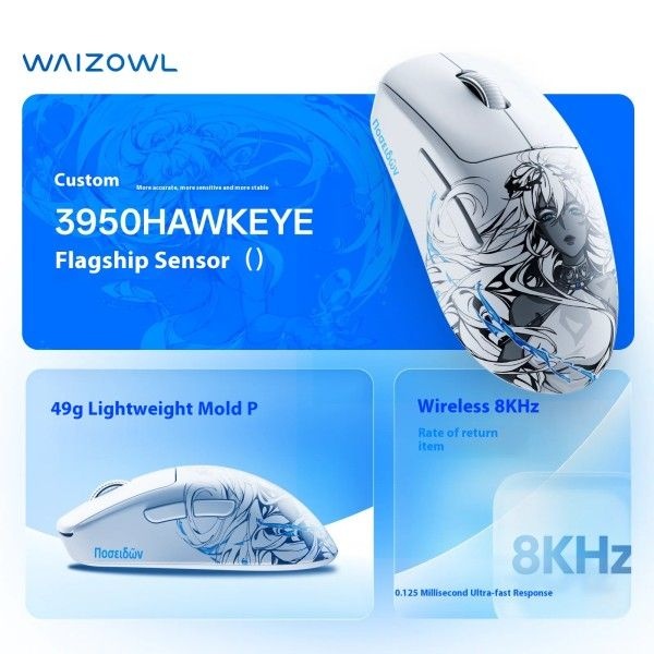 Waizowl Ogm Pro V2 포세이돈 마우스 3 모드 8K