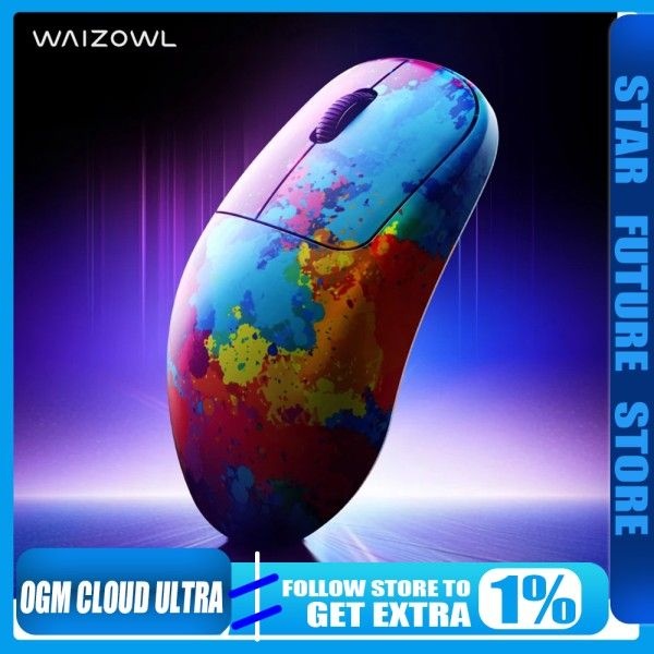 Waizowl OGM 클라우드 울트라 무선 게이밍 마우스 UWB 3모드