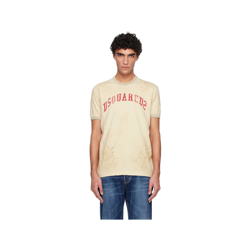 디스퀘어드2 베이지 쿨 핏 티셔츠 S74GD1461 D20035 112 TP869156918