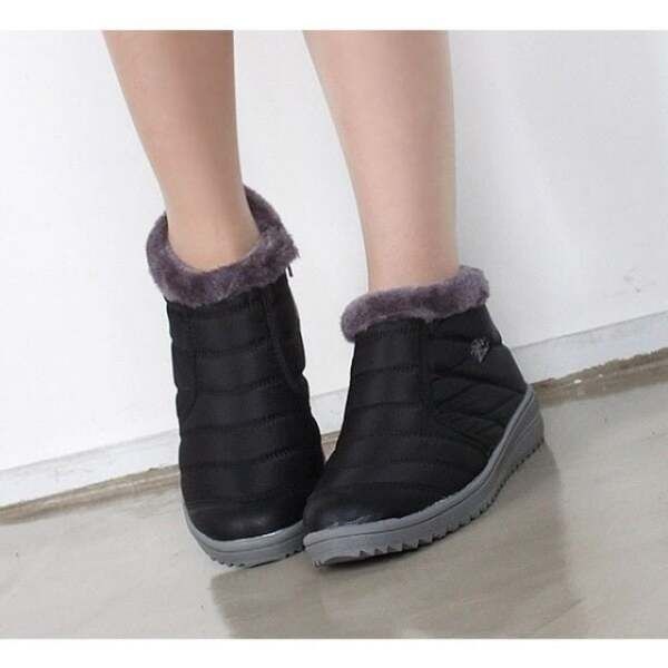 [라이프커머스] 방한화 털신발 운동화 루돌프 여성 털부츠 옆쟉크 겨울