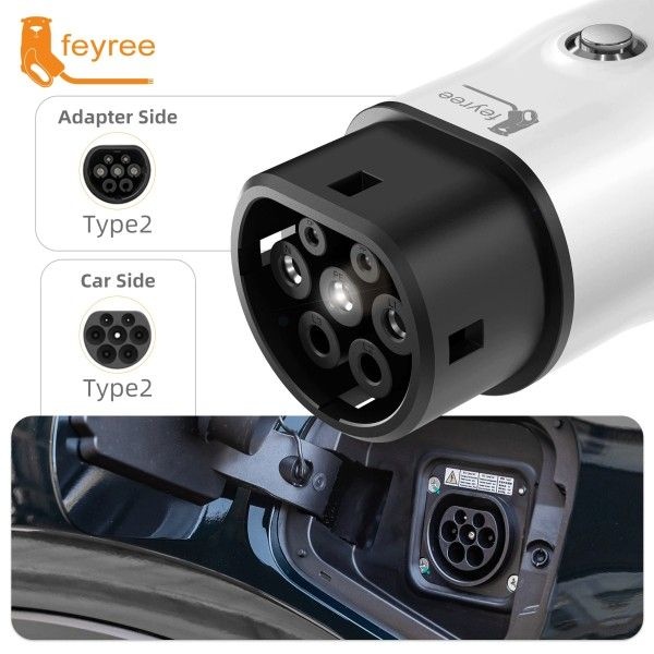 Feyree 휴대용 Type2 V2L 어댑터(중국 EV 자동차용 전원