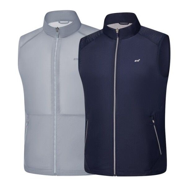 비티알 [BTR] 비티알  남성 골프웨어 여름 메쉬 배색 경량 조끼 프리드(남) BTV0727M